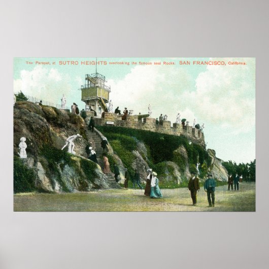 Poster Parapet Sutro Heights (Devant)