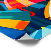 Poster Parapluie Abstrait Rainbow Beach (Coin)