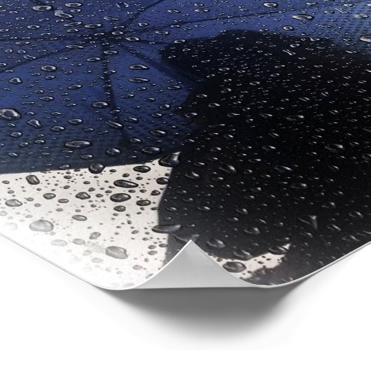 Poster Parapluie bleu (Coin)