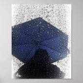 Poster Parapluie bleu (Devant)