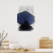 Poster Parapluie bleu (Cuisine)