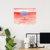 Poster Parapluie de la mer Rouge (Bureau à domicile)