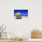 Poster Parapluie de plage, Abaco, Bahamas (Cuisine)