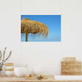 Poster Parapluie de plage naturel (Cuisine)
