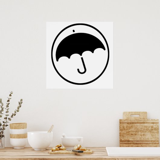 Poster Parapluie en cercle (Cuisine)