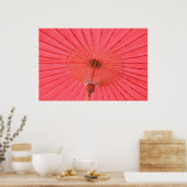 Poster Parapluie rouge (Cuisine)