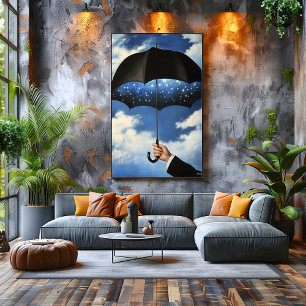 Poster Parapluie Surrealiste de Paysage de Rêve Révèle un