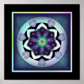 Poster Parapluie violet & coeurs .7 (Devant)