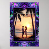 Poster Parapluie violet & coeurs .7 (Devant)