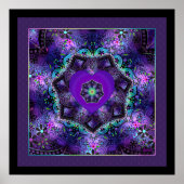 Poster Parapluie violet & coeurs .7 (Devant)