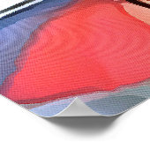 Poster Parapluies Multicolores Flottants Fantaisistes (Coin)