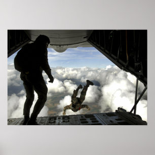 Poster Pararescuemen sautent le dos de C.A. - 130