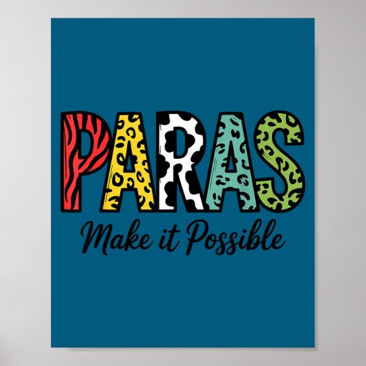 Poster Paras rendent possible enseignant parapro (Devant)