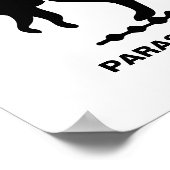 Poster Parasaurolophus Dinosaure Silhouette (Coin)