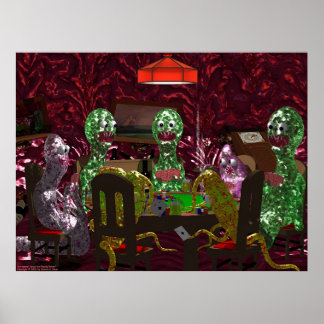 Poster Parasites intestinaux jouer au poker