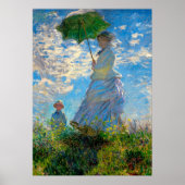 Poster Parasol Monet Femme Impressionnisme (Devant)