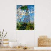 Poster Parasol Monet Femme Impressionnisme (Cuisine)