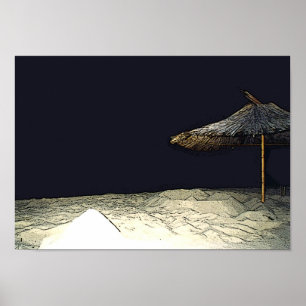 Poster Parasol nocturne