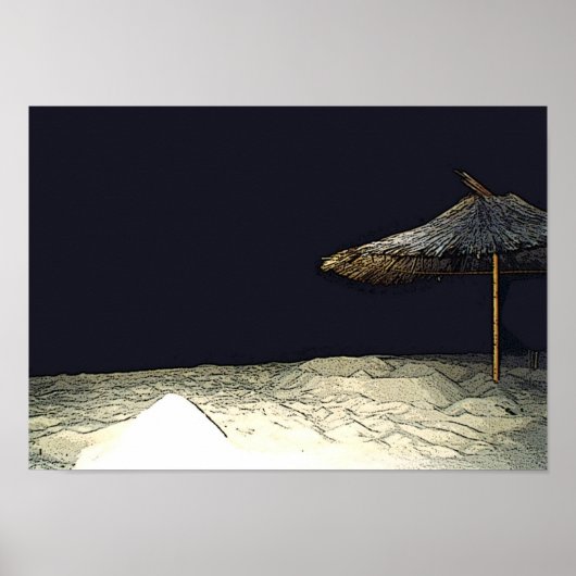 Poster Parasol nocturne (Devant)