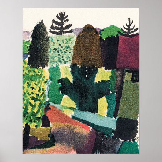 Poster Parc (1920) par Paul Klee (Devant)