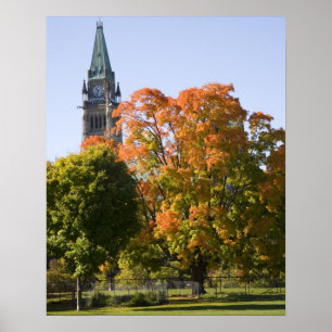 Poster Parc à côté de l'édifice du Parlement à Ottaw