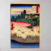 Poster Parc aux fleurs et pente de Dangozaka à Sendagi (Devant)