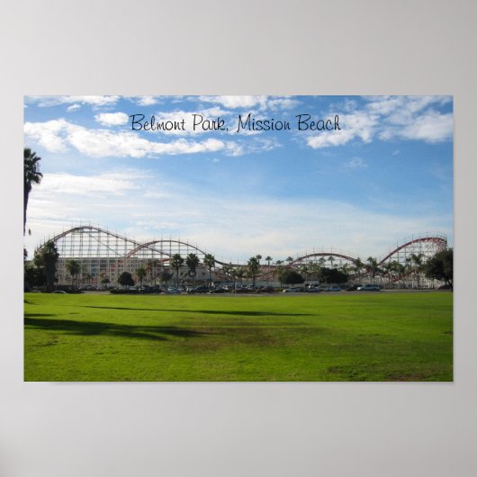 Poster Parc Belmont, Mission Beach (Devant)