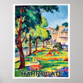 Poster Parc dans Harrogate ville spa, North Yorkshire (Devant)