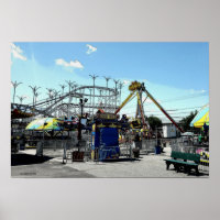 Parc d'attractions Roller Dessous de verre Old Orc