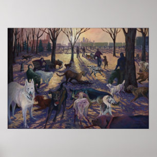 POSTER PARC DE CHIEN