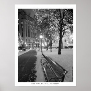 Poster Parc de riz, St Paul, manganèse