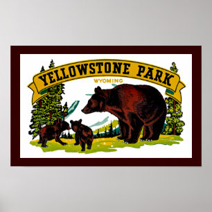 Poster Parc de Yellowstone