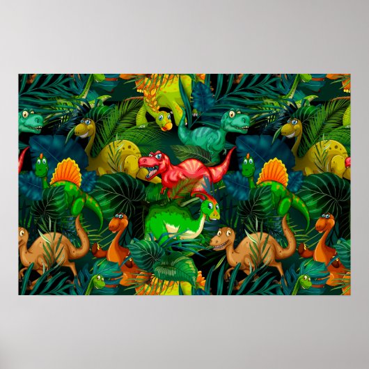 Poster Parc des dinosaures (Devant)