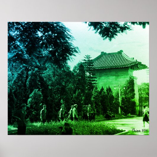 Poster Parc des martyrs de Canton Chine ancienne (Devant)