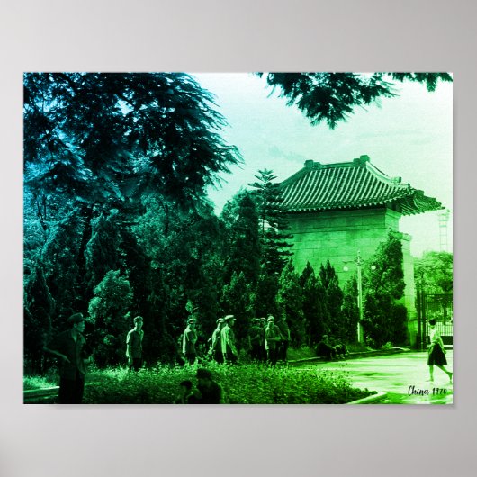 Poster Parc des martyrs de Canton Chine ancienne (Devant)