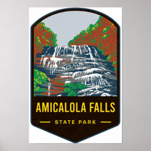Poster Parc d'état d'Amicalola Falls