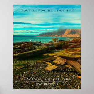 Poster Parc d'état de Camano Island Texte modifiable et p