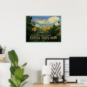 Poster Parc d'état de Custer (Bureau à domicile)