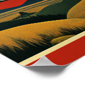 Poster Parc d'état de Custer Minimaliste (Coin)