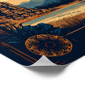 Poster Parc d'état de Custer Vintage (Coin)