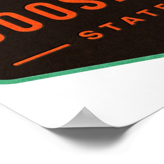 Poster Parc d'état de Goosenecks (Coin)