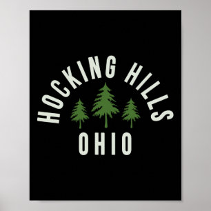 Poster Parc d'État de Hocking Hills Ohio Souvenir Randonn