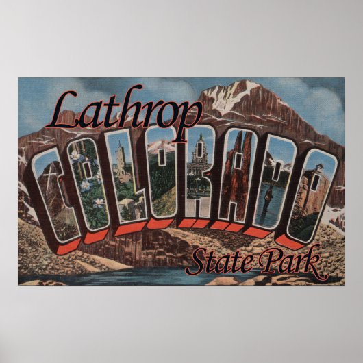 Poster Parc d'état de Lathrop, Colorado (Devant)
