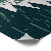 Poster Parc d'état de Lost Creek Montana Vintage (Coin)