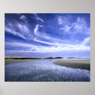 Poster PARC D'ÉTAT DE POPHAM BEACH, MAINE. USA. Cirrus