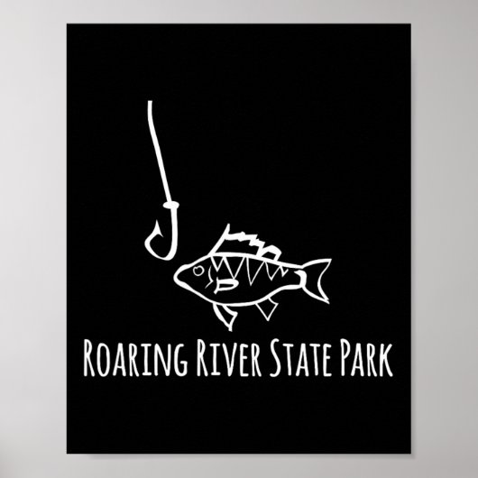 Poster Parc d'État de Roaring River Pêche drôle Poisson P (Devant)