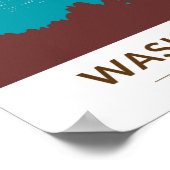 Poster Parc d'état de Washoe Lake Nevada Vintage (Coin)