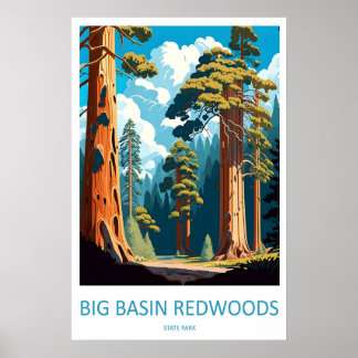 Poster Parc d'État des séquoias de Big Basin 1