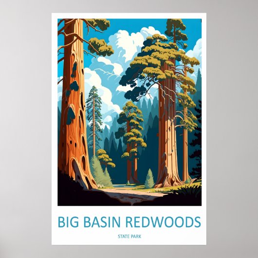 Poster Parc d'État des séquoias de Big Basin 1 (Devant)