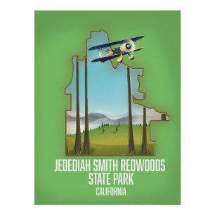 Poster Parc d'État des séquoias Jedediah Smith
